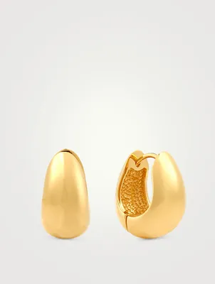 18K Gold Vermeil Hinged Hoop Earrings