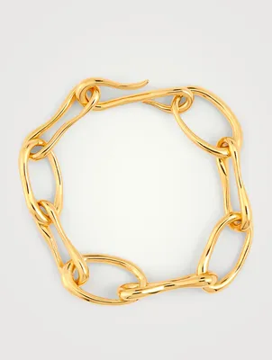 18K Gold Vermeil Roman Chain Bracelet