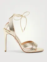 Ari Metallic Leather Heeled Sandals