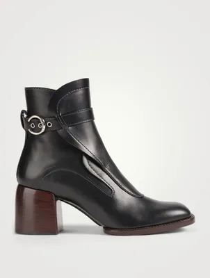 Gaile Leather Heeled Ankle Boots