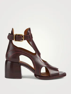 Gaile Leather Heeled Sandals