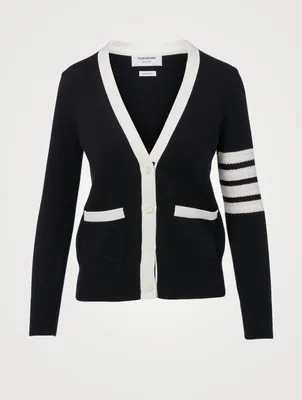 V-Neck Cardigan With Hector Icon