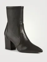 Vernell 75 Leather Heeled Ankle Boots