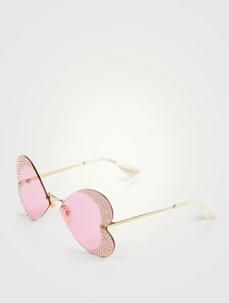 Heart Sunglasses With Crystals