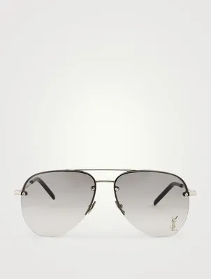 Classic SL 11 YSL Monogram Aviator Sunglasses