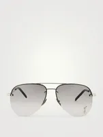 Classic SL 11 YSL Monogram Aviator Sunglasses