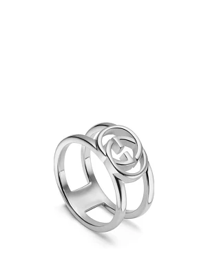 Interlocking G Sterling Silver Ring