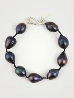 Iridescent Pearl Teardrop Bracelet