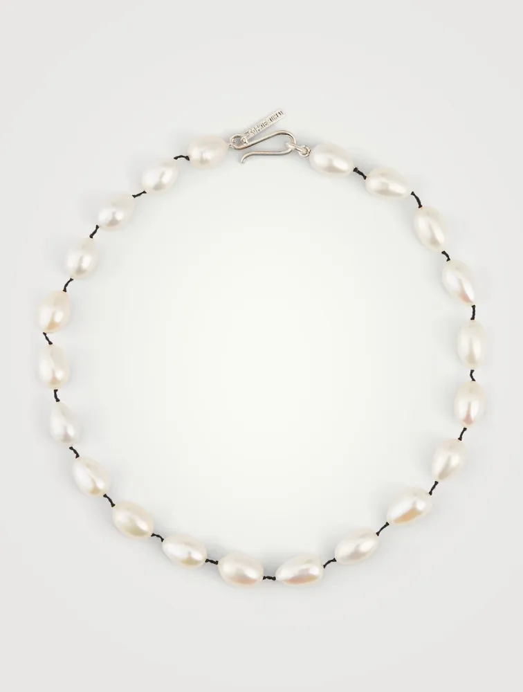 Pearl Teardrop Collar Necklace