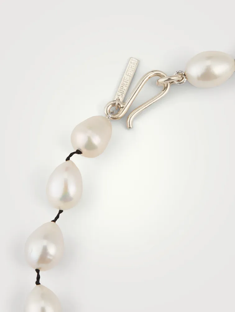Pearl Teardrop Collar Necklace