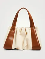 Irida Canvas And Eco Leather Tote Bag