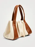 Irida Canvas And Eco Leather Tote Bag