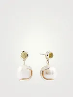 Pomme Sterling Silver Drop Earrings With Pearls