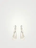 Sterling Silver Twist Hoop Earrings