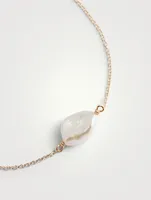 Keshi 14K Gold Bracelet With Pearl