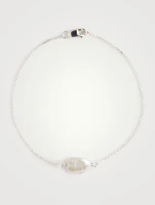 Keshi Sterling Silver Bracelet With Pearl