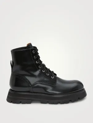 Wander Leather Combat Boots