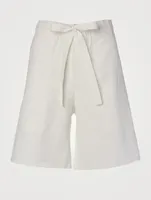 Leda Linen Bermuda Shorts