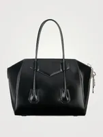 Medium Antigona Leather Bag With Lock