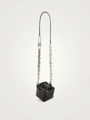 Mini Pandora Cube Leather Pouch Crossbody Bag