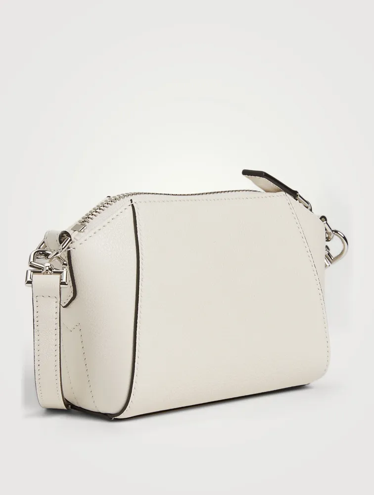 Nano Antigona Leather Crossbody Bag