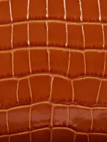 Nano Antigona Croc-Embossed Leather Crossbody Bag
