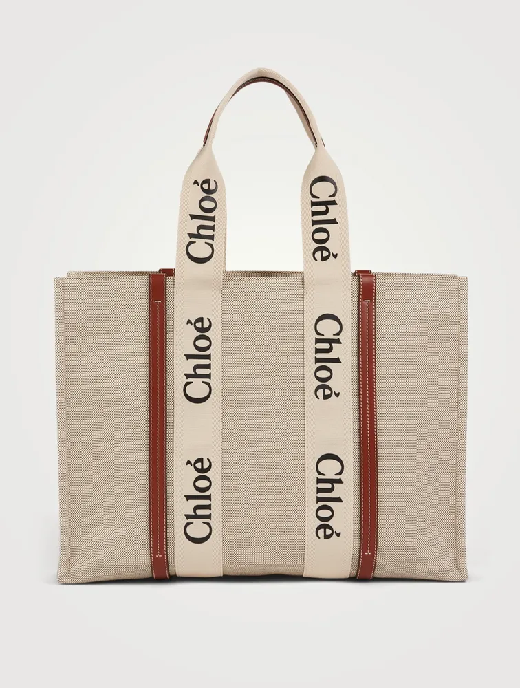 Large Woody Canvas Tote Bag