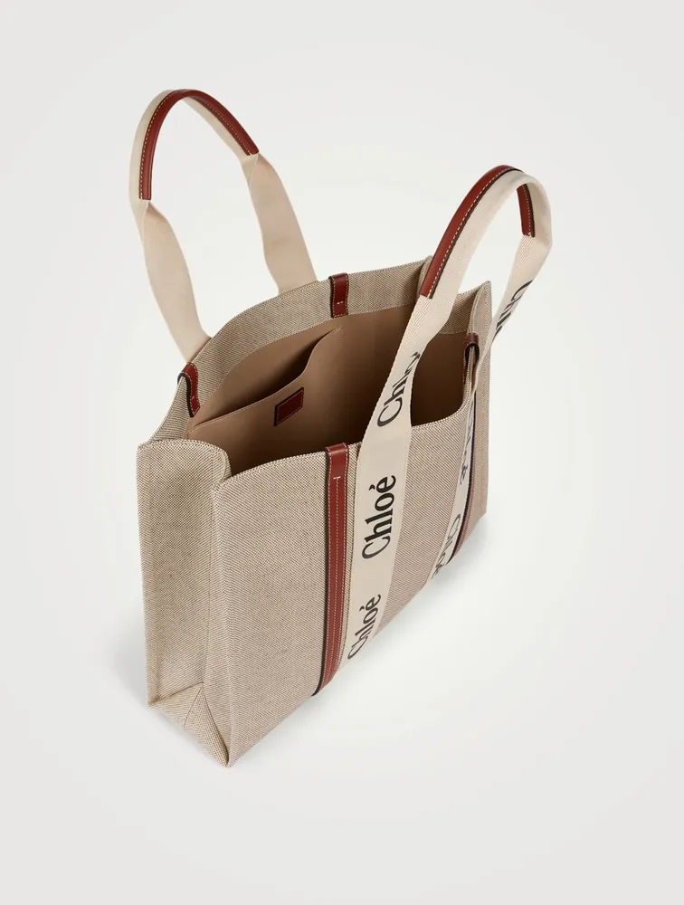 Large Woody Canvas Tote Bag