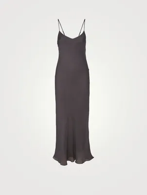 Kira Silk-Blend Maxi Slip Dress