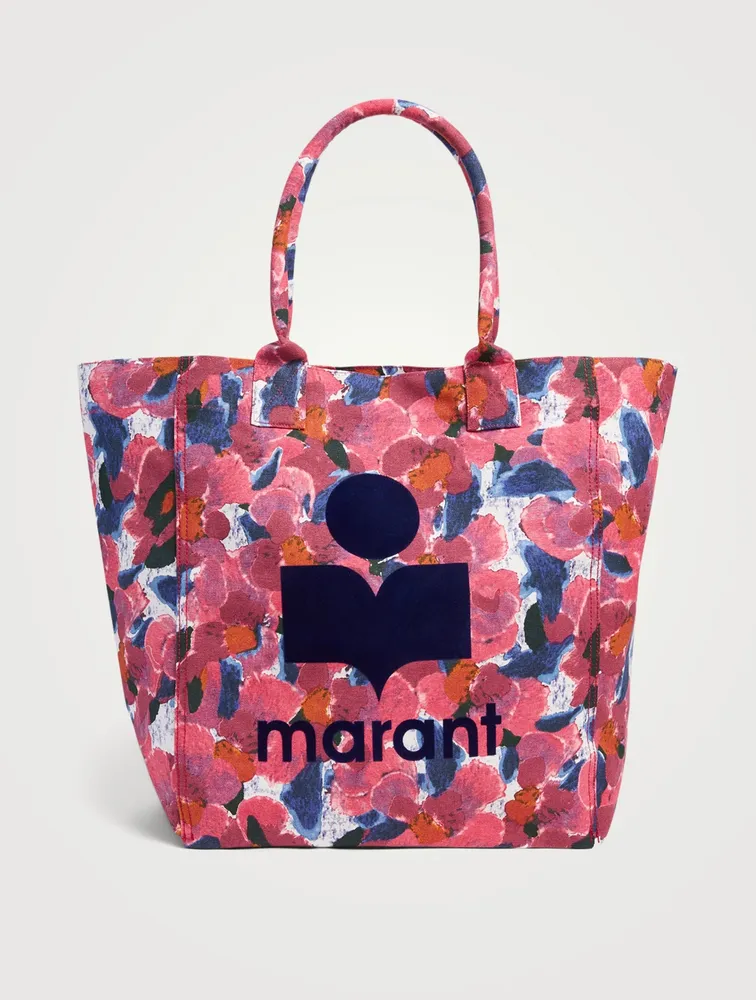 Yenky Canvas Tote Bag In Floral Print With Logo