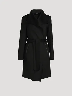 Laila Wool Coat With Waterfall Collar