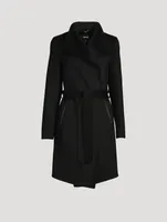 Laila Wool Coat With Waterfall Collar
