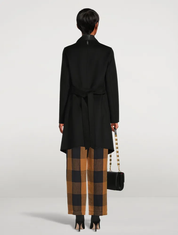 Laila Wool Coat With Waterfall Collar
