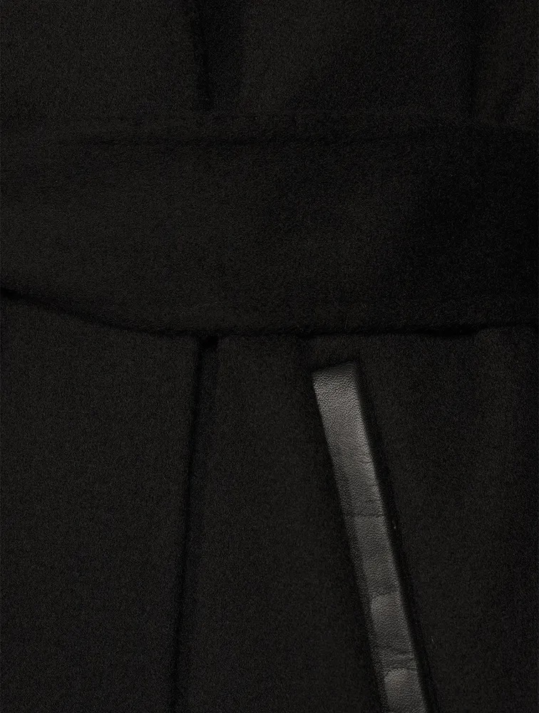 Laila Wool Coat With Waterfall Collar