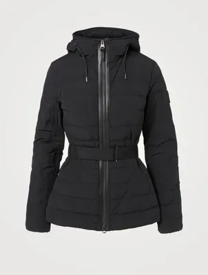 Roselyn Belted Down Jacket With Hood