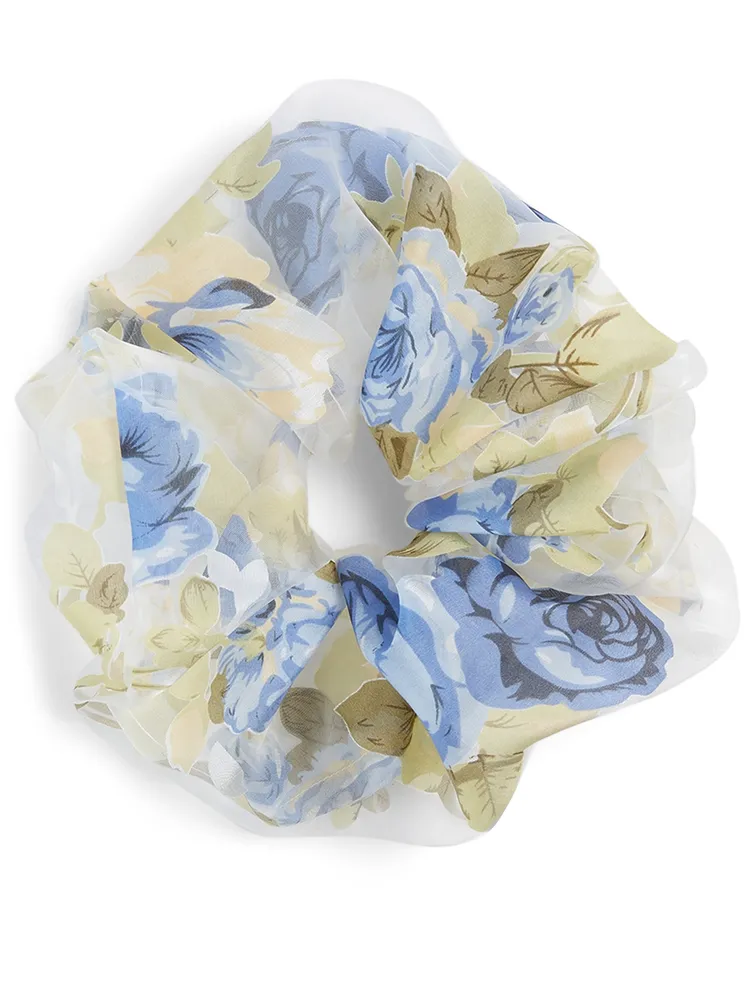 XXL Oversized Organza Scrunchie In Floral Print