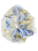 XXL Oversized Organza Scrunchie In Floral Print