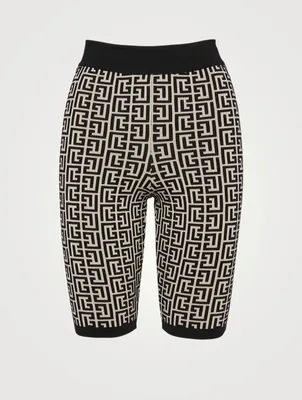 Monogram Jacquard Knit Bike Shorts