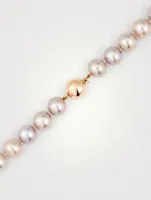 18K Rose Gold Pearl Necklace
