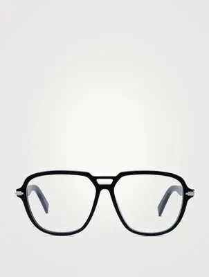 DiorBlackSuitO AI Aviator Optical Glasses