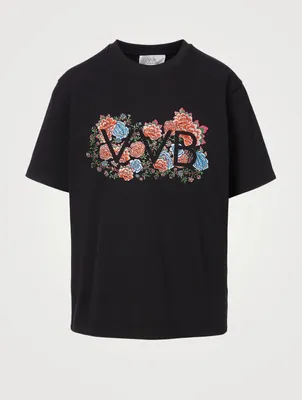 Cotton T-Shirt With Embroidered Logo