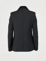 Wool And Mohair Slim Tuxedo Jacket