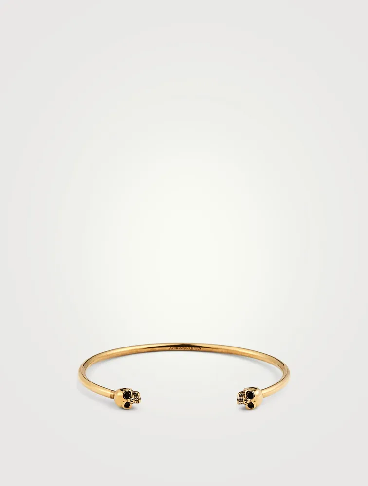 Thin Twin Skull Bracelet