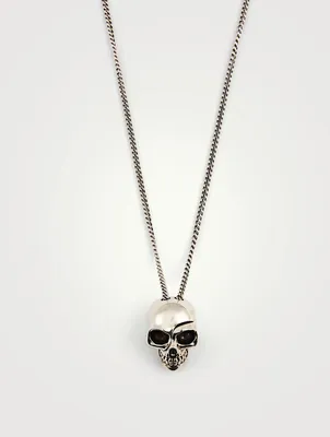 Divided Skull Pendant Necklace