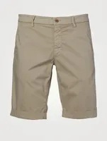Cotton Stretch Slim-Fit Bermuda Shorts