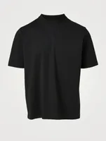 Bric Cotton T-Shirt With Tonal Logo