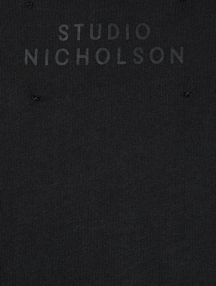 Bric Cotton T-Shirt With Tonal Logo