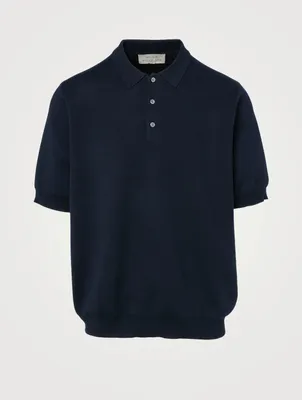 Wool, Silk And Cashmere Polo Shirt