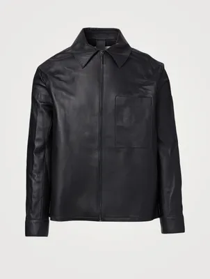 Nebo Leather Shirt Jacket