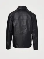 Nebo Leather Shirt Jacket